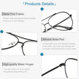 Cyxus Blue Light Blocking Computer Glasses Double Bridge Martila 8805