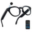 Cyxus Smart glasses 8312 with a camera and smartphone displaying app interface on a white background