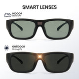 0.1 Seconds Photochromic Polarized Sunglasses with Blue Light Blocking P1153