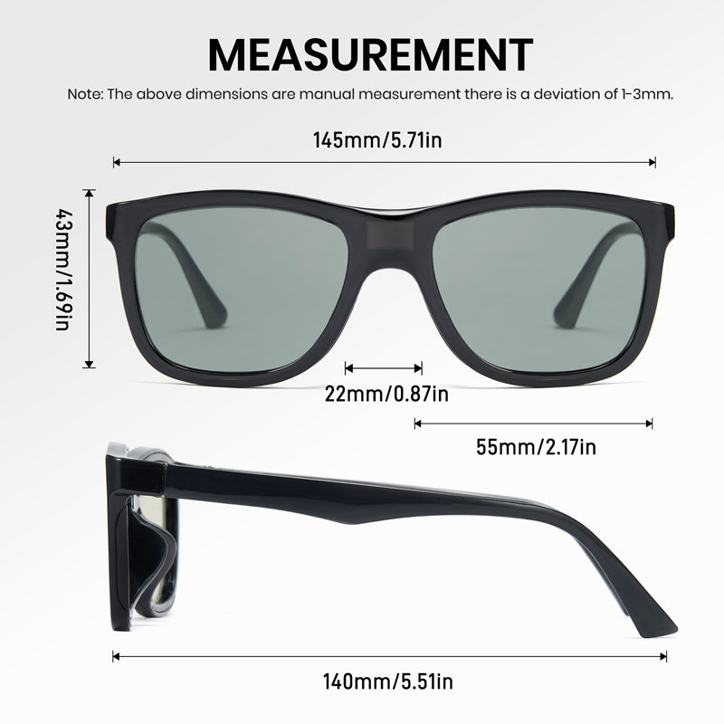 Cyxus 0.1 Seconds Smart 4 Manual Tint Modes Photochromic Polarized Sunglasses P1301