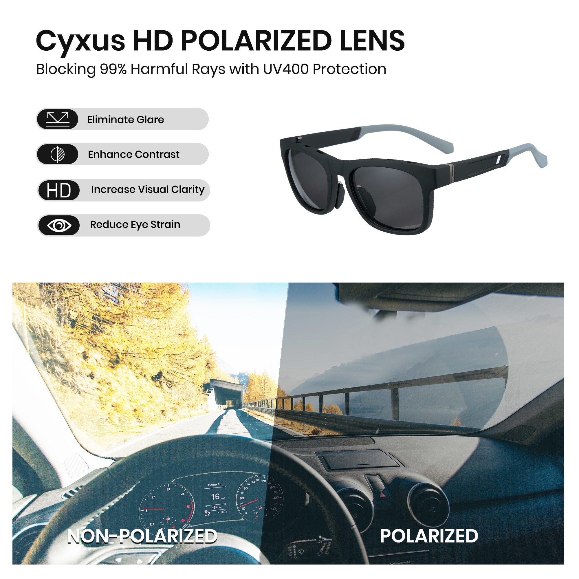 TR90 Polarized Sunglasses P1605