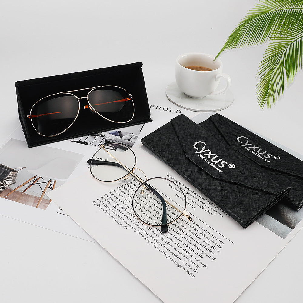 Cyxus Triangle Eyeglasses Case Glasses Case cyxus