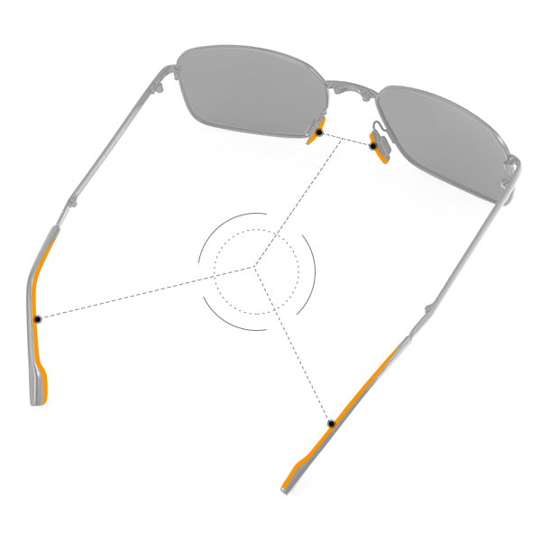 Cyxus Foldable Metal UV400 Protection Polarized Sunglasses 1016