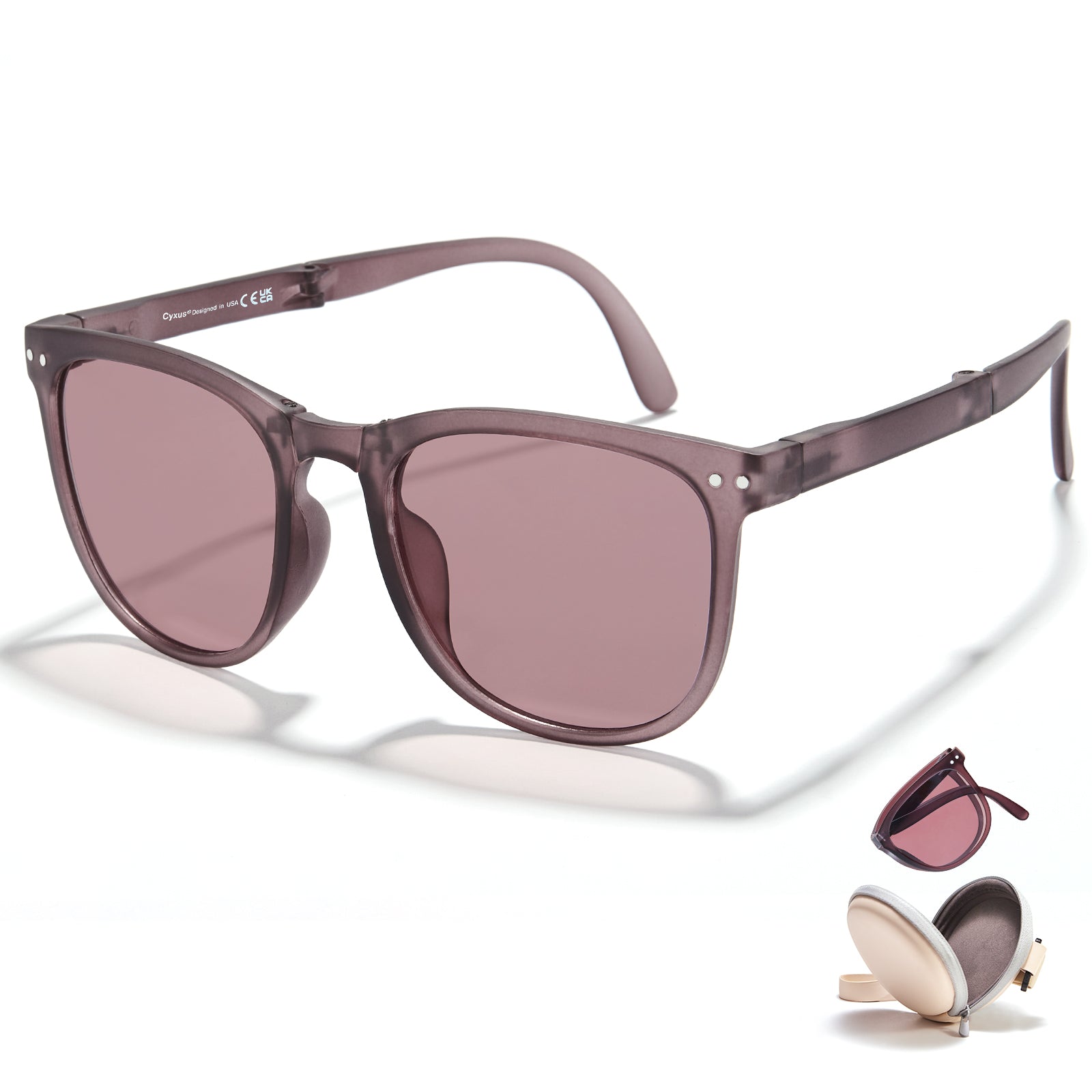 Cyxus Custom Personalized Polarized Foldable Sunglasses UV400 Protection 1019