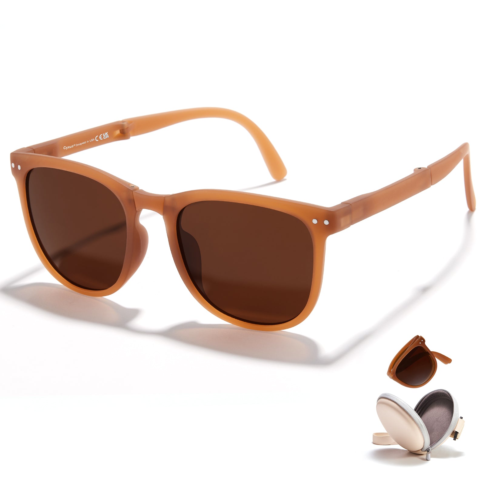 Cyxus Custom Personalized Polarized Foldable Sunglasses UV400 Protection 1019
