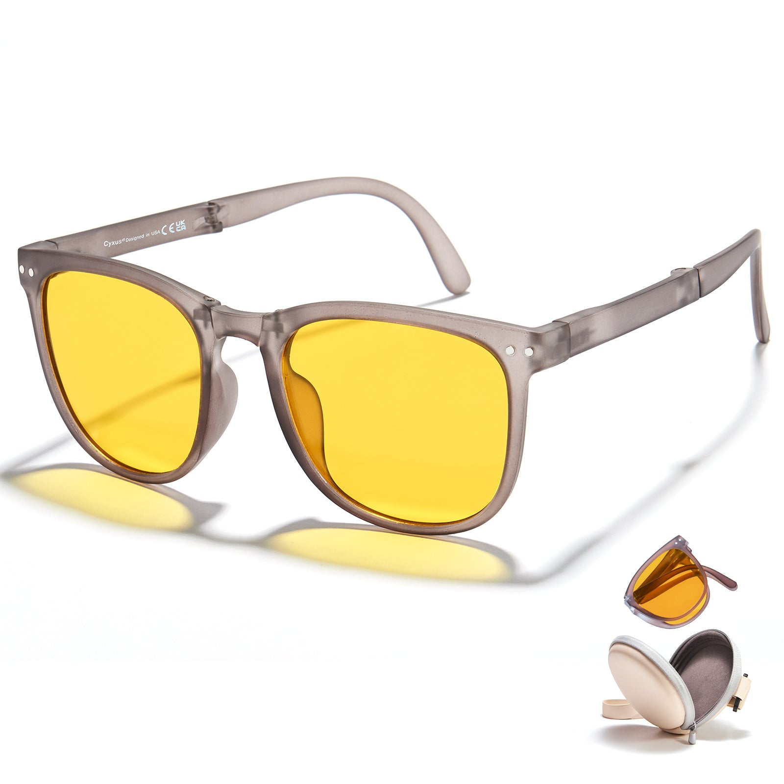 Cyxus Custom Personalized Polarized Foldable Sunglasses UV400 Protection 1019