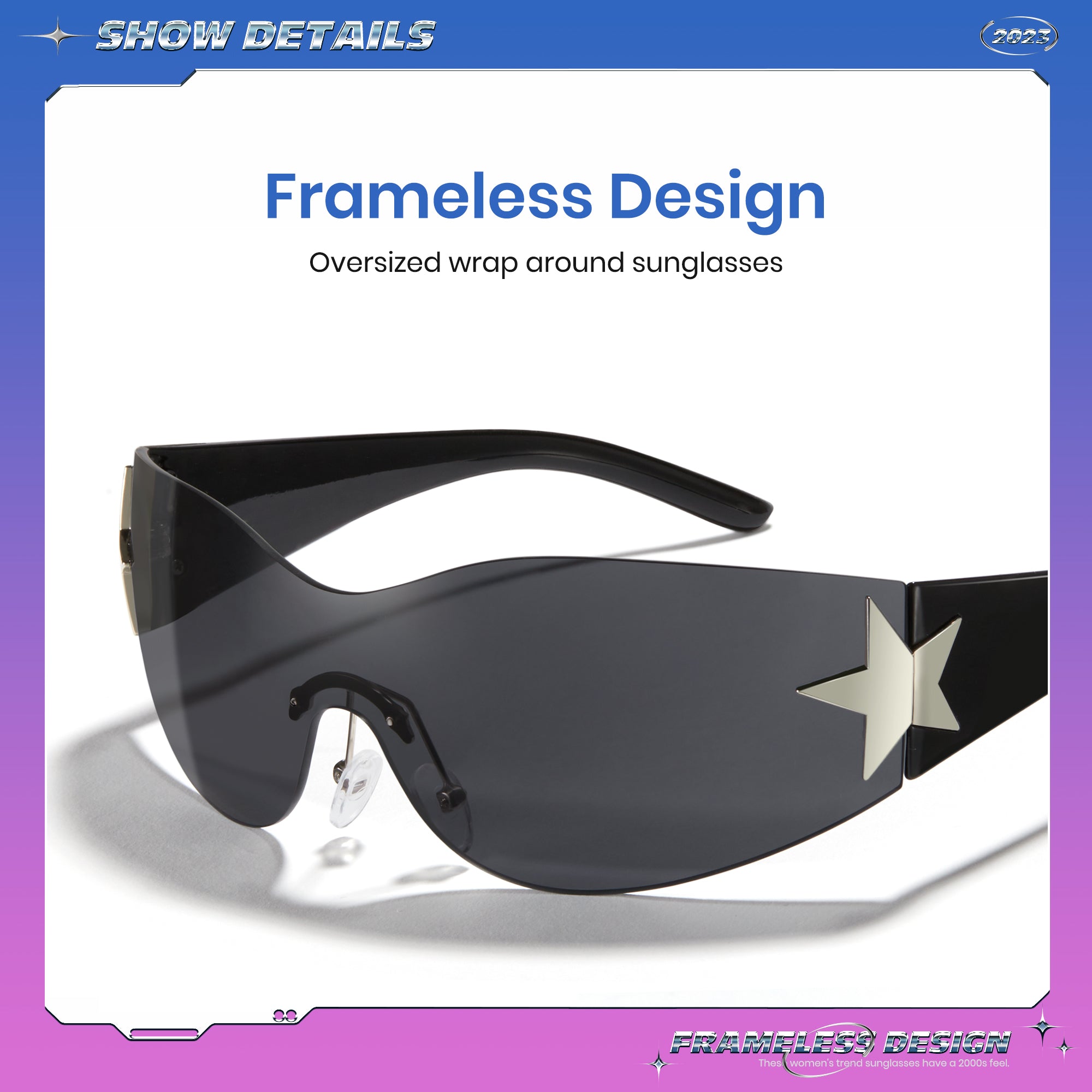 Y2K Style Polarized Sunglasses 1053