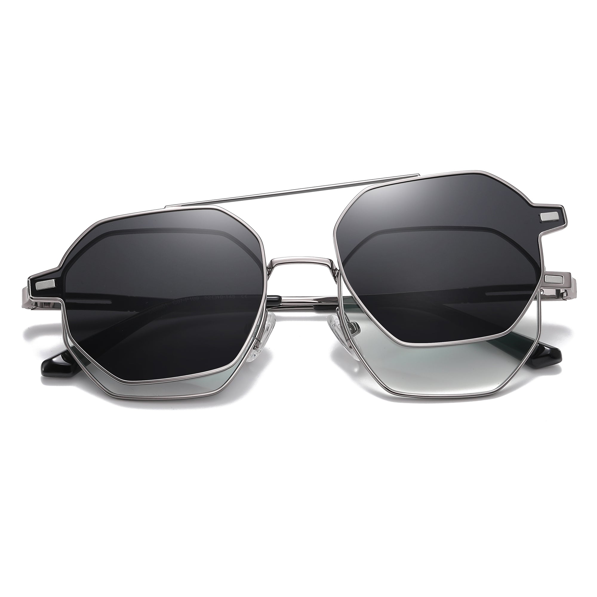 Cyxus Magnetic Geometric Polarized Sunglasses 1054