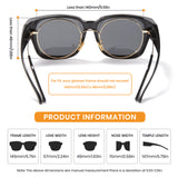 TAC Fit Over Wraparound Polarized Sunglasses 1821