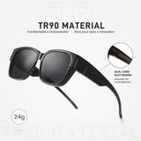 TAC Fit Over Wraparound Polarized Sunglasses 1821