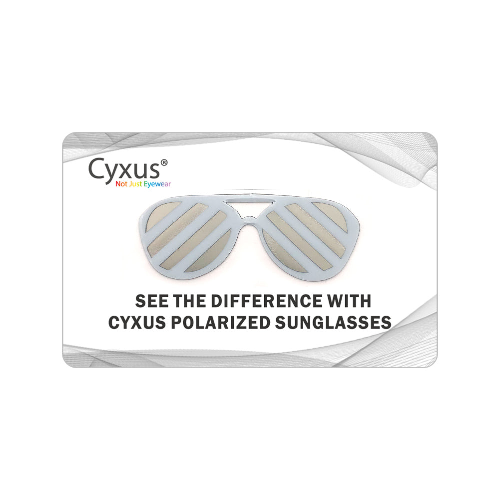 Cyxus Polarized Sunglasses Test Card Test Card cyxus
