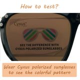 Cyxus Polarized Sunglasses Test Card Test Card cyxus