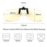 Blue Light Blocking Clip On Glasses 8000L04 Clip On Computer Glasses cyxus