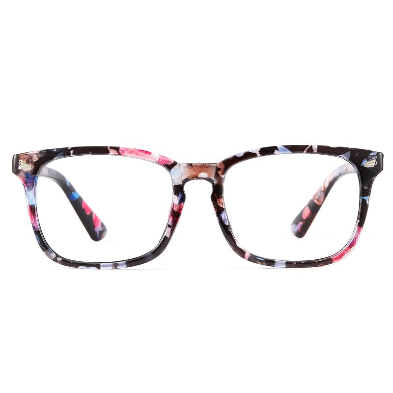 Floral Print Retro Style Anti-Blue Light & Prescription Glasses