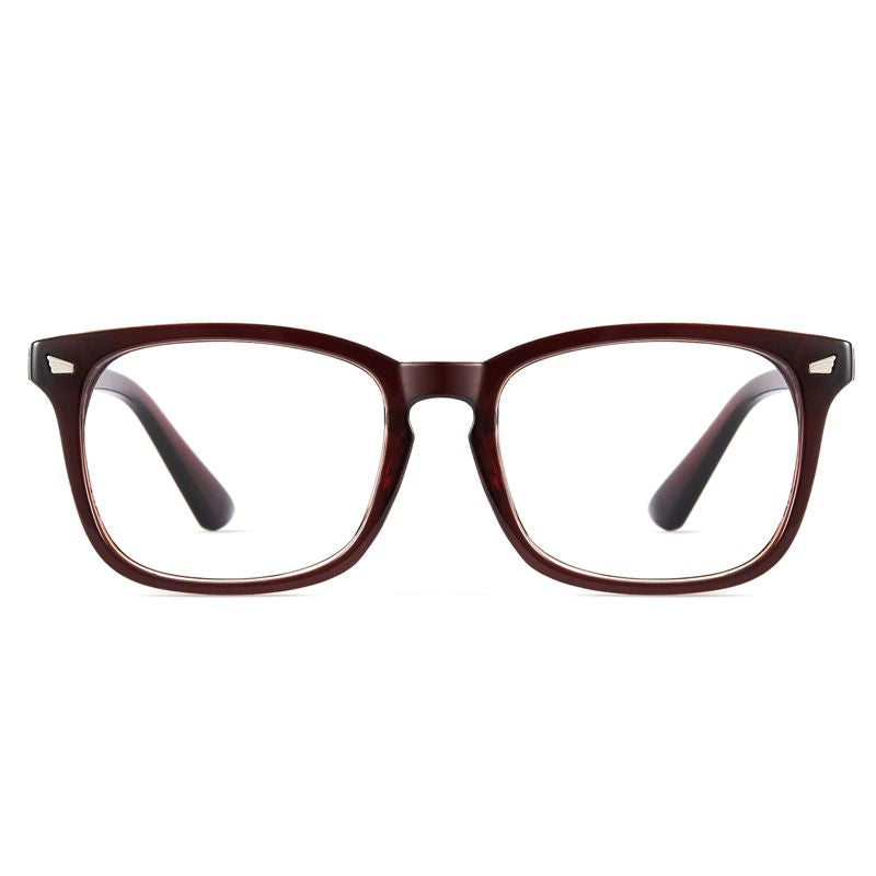 Tea Brown Retro Style Anti-Blue Light & Prescription Glasses