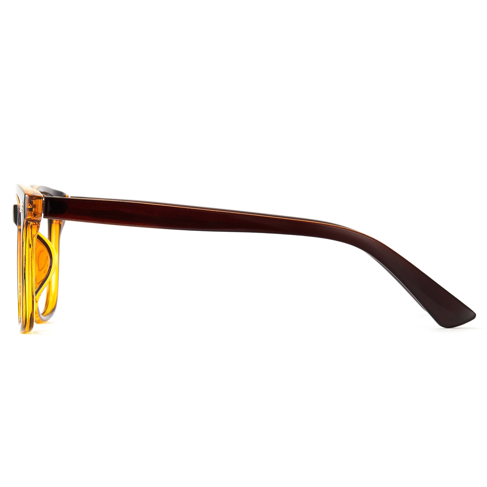 Brown Tea Yellow Glasses Temple