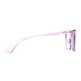 Purple glasses temples