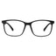 Retro Square Blue Light Blocking Glasses - Black