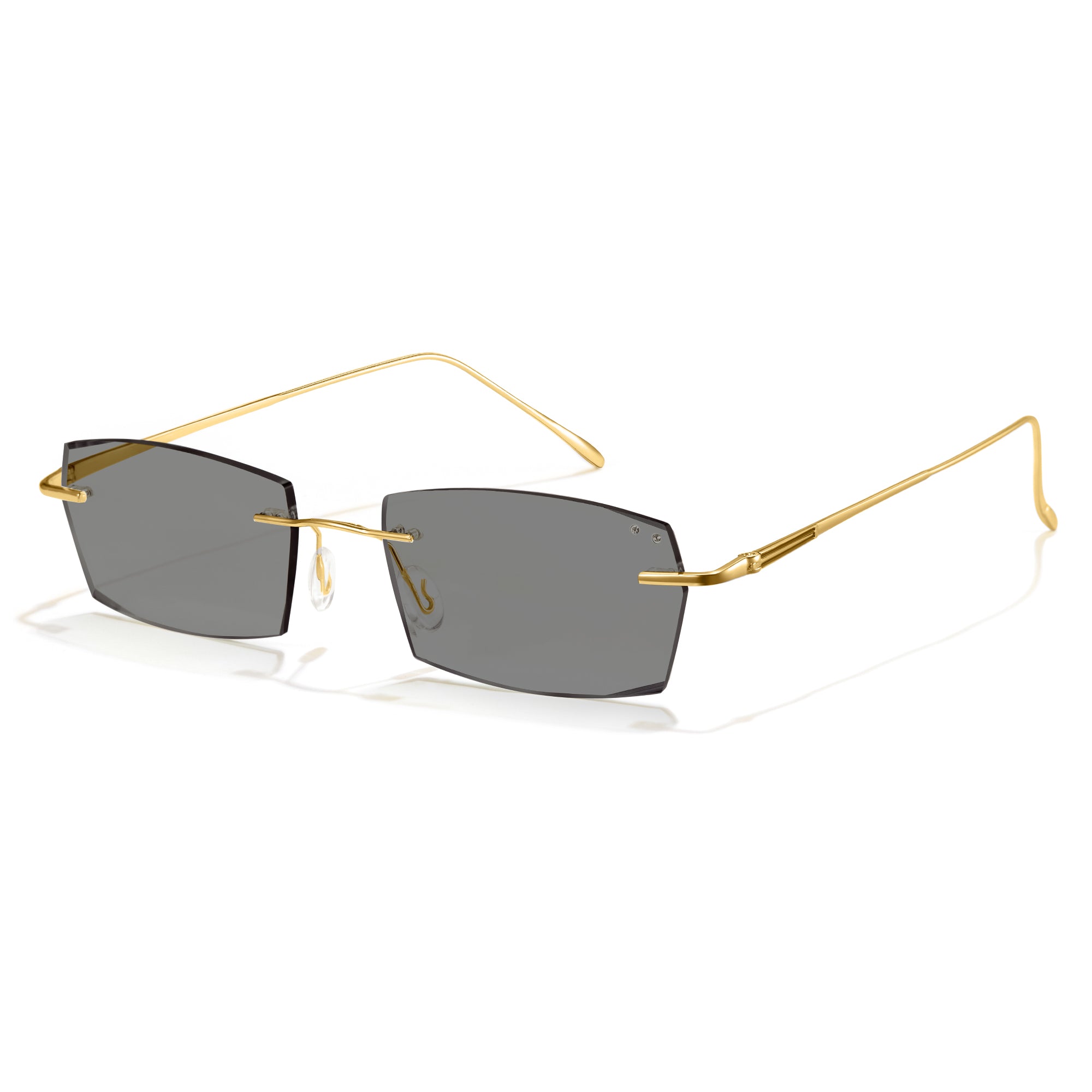 Cyxus Rimless Square Photochromic Glasses 8127