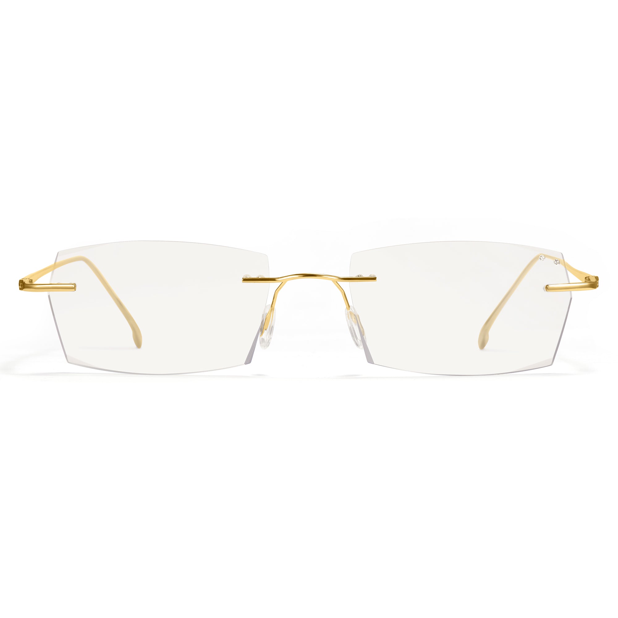 Cyxus Rimless Square Photochromic Glasses 8127