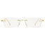 Cyxus Rimless Square Photochromic Glasses 8127