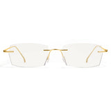 Cyxus Rimless Square Photochromic Glasses 8127