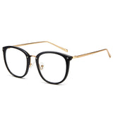 Bright black glasses frame