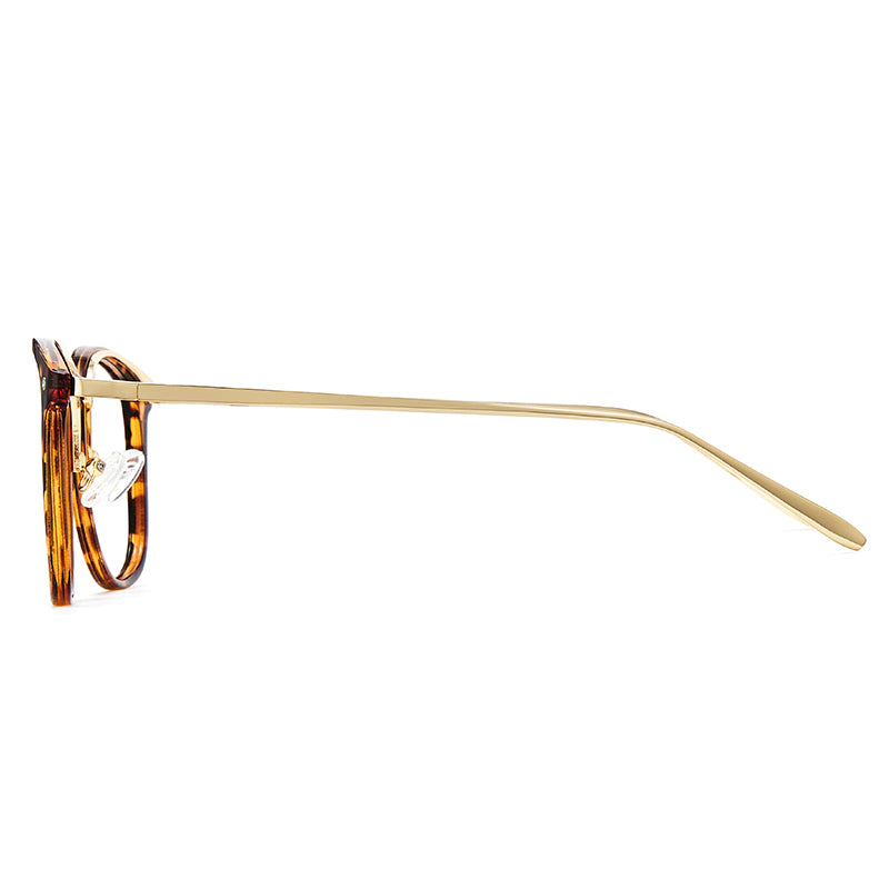 Tortoise Retro Round TR 90 Glasses Temples