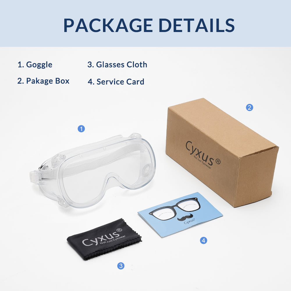 Anti-Fog Anti Virus Medical Goggles Safety Glasses cyxus