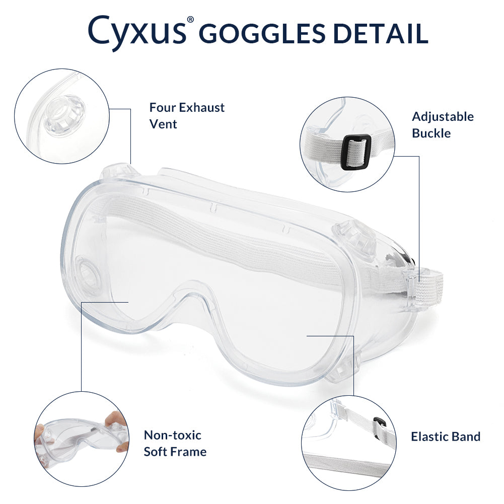 Anti-Fog Anti Virus Medical Goggles Safety Glasses cyxus