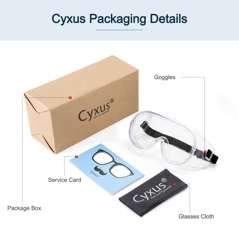 Anti-Fog Anti Virus Medical Safety Goggles Safety Glasses cyxus