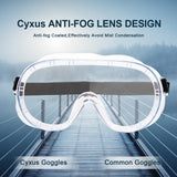 Anti-Fog Anti Virus Medical Safety Goggles Safety Glasses cyxus