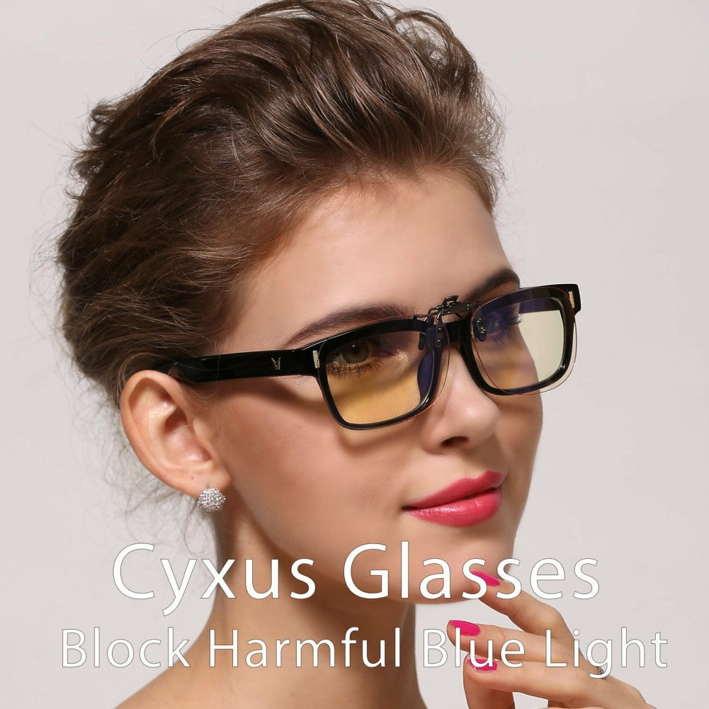 Blue Light Blocking Clip On Glasses 8000L04 Clip On Computer Glasses cyxus