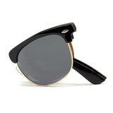 Black Polarized Folding Sunglasses