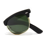 Green Polarized Folding Sunglasses