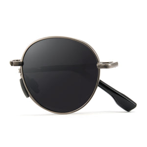 Cyxus Round Polarized UV 400 Protection Foldable Sunglasses 1018