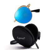 Cyxus Round Polarized UV 400 Protection Foldable Sunglasses 1018