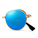 Cyxus Round Polarized UV 400 Protection Foldable Sunglasses 1018
