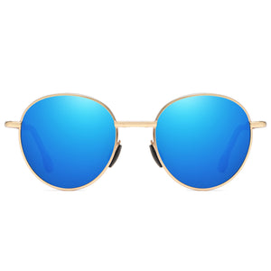 Cyxus Round Polarized UV 400 Protection Foldable Sunglasses 1018