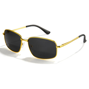 Cyxus Spring Hinge Polarized Sunglasses Metal Frame Anti Glare UV 400 Shade Driving 1024