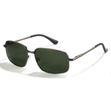 Cyxus Spring Hinge Polarized Sunglasses Metal Frame Anti Glare UV 400 Shade Driving 1024
