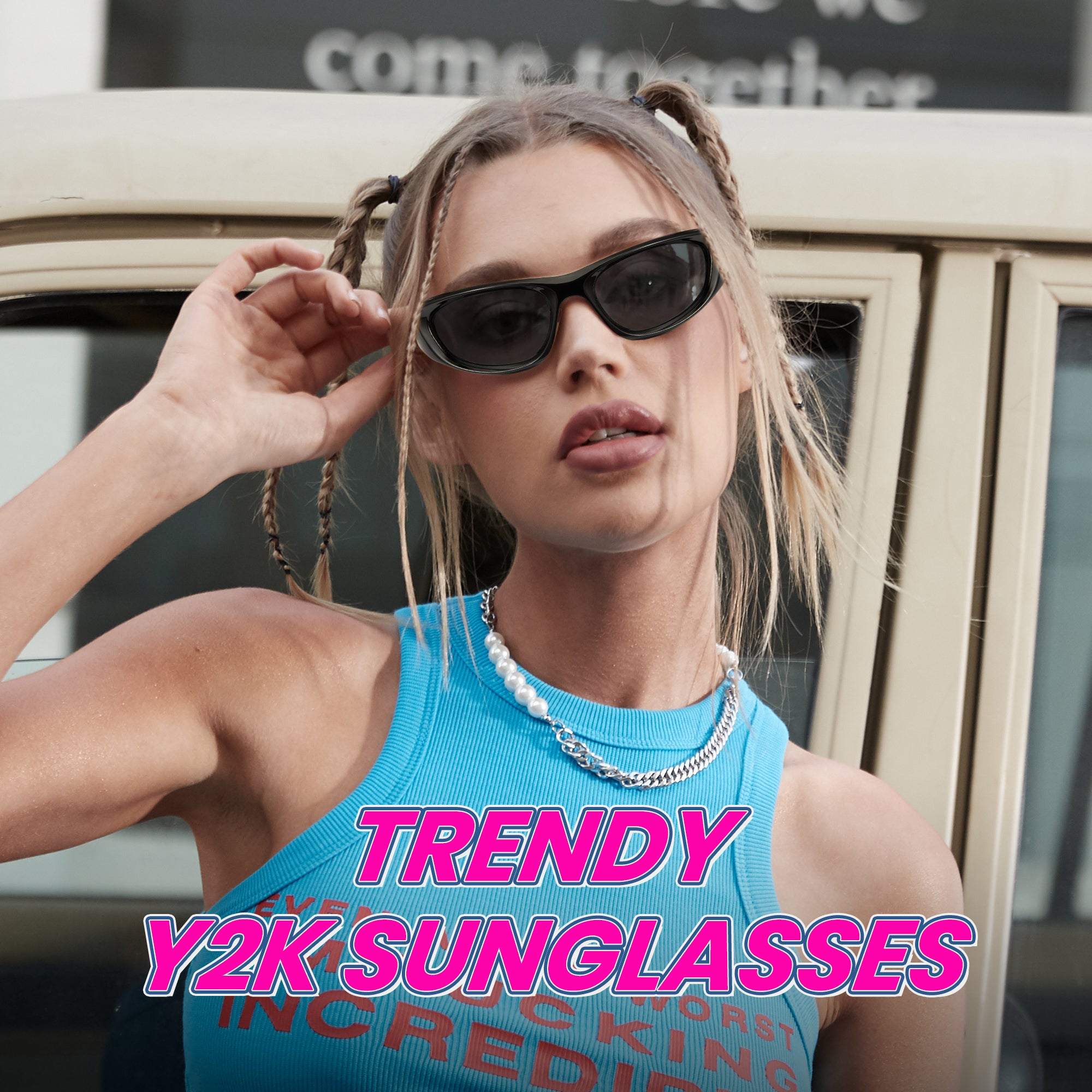 Y2K Style Polarized Sunglasses 1088 サブ画像