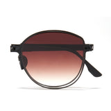Brown Folding Polarized Sunglasses 1108