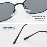 Cyxus Polygonal UV400 Protection Non-polarized Sunglasses 1150