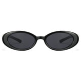 Retro Oval Cat Eye Sunglasses for Women Y2k Trendy Narrow Sunnies Designer SunGlasses 1234