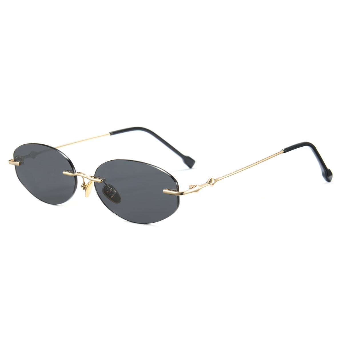 Cyxus Metal Retro Non-Polarized Sunglasses 1254 メイン画像
