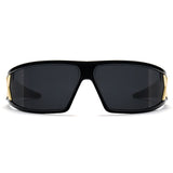 Y2K Headband Integrated Wraparound Non Polarized Sunglasses 1305