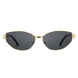 Cyxus Metal Cat Eye Non-Polarized Sunglasses 1327