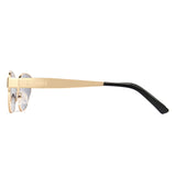 Cyxus Metal Cat Eye Non-Polarized Sunglasses 1327