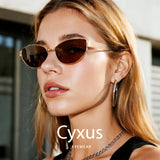 Cyxus Metal Cat Eye Non-Polarized Sunglasses 1327